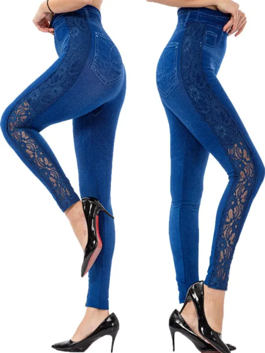 VISNXGI%20High%20Waist%20Leggings%20Women%20Gym%20Pants%20Hollow%20Out%20Workout%20Push%20Up%20Elastic%20Faux%20Denim%20Jeggings%20Fitness%20Side%20Lace%20Patchwork%20-%20Image%204