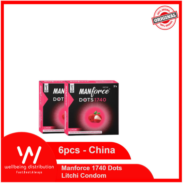 Manforce Condom - Manforce 1740 Dots Litchi Flavor Condom Combo Pack ...