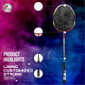 Lining Badminton Racket with customized strung. 