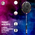 Lining Badminton Racket with customized strung.