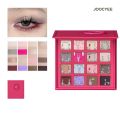 Joocyee Pink Powder Multi-Color Eye Shadow Palette 16 Colors Matte Shimmer Glitter Women Beauty Cosmetic Eye Face Makeup.