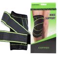 Copper Fit Knee Protection Brace Compression Support Knee Support Protector Kneepad Kneecap Knee Pads Pressurized Elastic Brace Belt For Running Basketball Volleyball Joelheira 1pc.