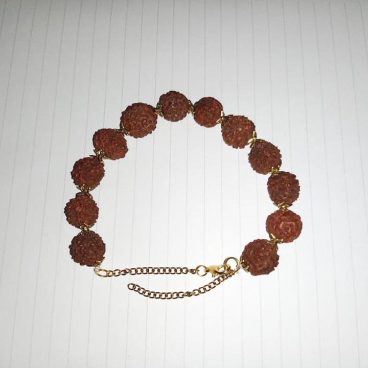 Nakabh Antique Rudraksha Kada Bracelet - Ethnic Metal Bracelet For Men & Women