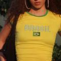 Y2k Brazil Alphabet Print Retro Summer Women Crop Top T-Shirts Harajuku Street Wear High Street O Neck Short Sleeve T Shirt.