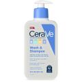 CeraVe Baby Wash & Shampoo 237ml Gentle Baby Hair and Body Cleanser.