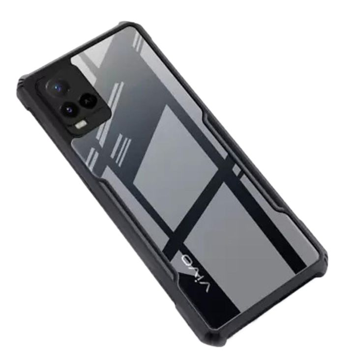 Vivo Y21/Y21 2021 Back Cover: Transparent Case with Camera ProtectorDurable and Very Reliable - Made for style and Secure Usage