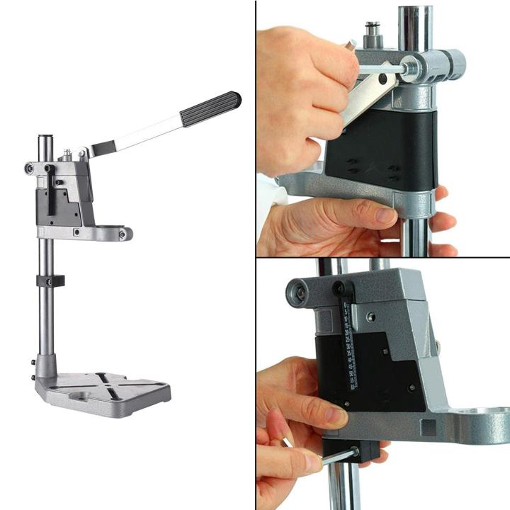 Drill%20Press%20Stand%20for%20Hand%20Drill,Adjustable%20Bench%20Clamp%20Drill%20Press%20Floor%20Stand%20Workbench%20Repair%20Tool%20for%20Drilling%20Collet%20Workshop%20Aluminum%20Base%20-%20Image%202