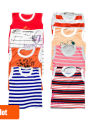 6 Pieces Multi Color Stripe Cotton Magi T-shirt for baby kids.