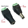 Male Female 2.1x5.5mm DC Power Plug Jack Adapter Connector Barrel Type.