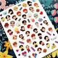 Newest TSC-034 Cartoon TSC series fashion english alphabet 3d nail art stickers decal template diy nail tool decoration. 