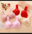 Pregnant Women Breastfeeding Bra Without Steel Ring Flower Print Maternity Underwear Front Button Bra Postpartum Underwear mummy Bra.