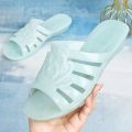 Fat Feet and Wide Feet Women's Slippers Non-Slip Crystal Sandals Women's Summer Outdoor Slippers Women's Wedge Hard Bottom Wear-Resistant. 