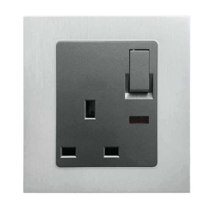 RFL BLAZE CROWN Series 13A Three Pin Flat Socket with Indicator Electrical Wall Switch 3 Pin