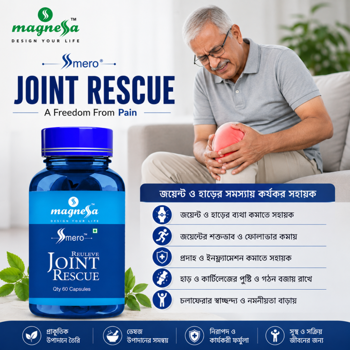 Magnessa Joint Rescue - Pain Relief & Stiffness Support Supplement.