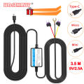 24h Parking Monitoring Car Dvr Dashcam Camera Hardwire Kit For Low Vol Protection Mini Usb Port 12-30v In 5v2.5a Car Assecories. 