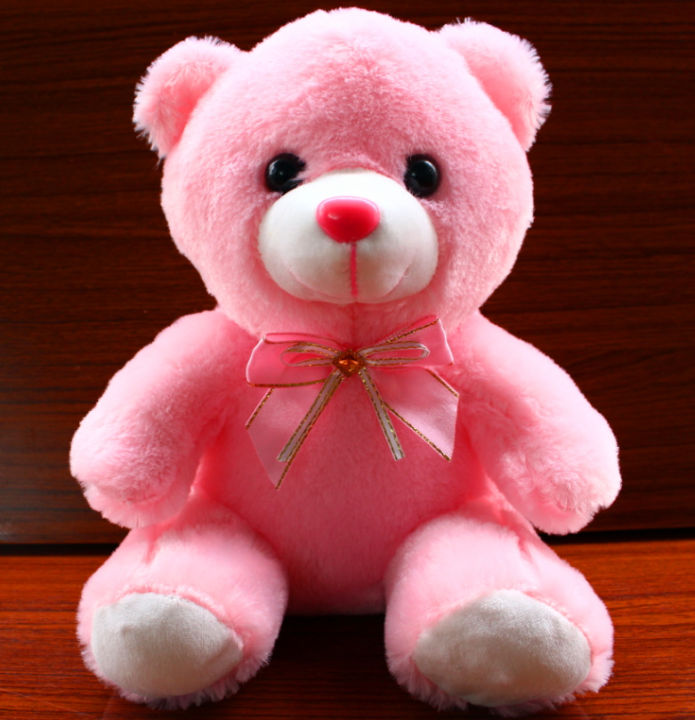 Factory New Pink Glitter Bear Glitter Teddy Plush Creative Doll Christmas Gift Wholesale