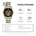 LouisWill Men Watch Men's Fashion Simple Three-Eyed Design Calendar Waterproof Steel Band Watch Waterproof Quartz Watch Fashion Men Watches Luxury Men Watch Business Casual. 