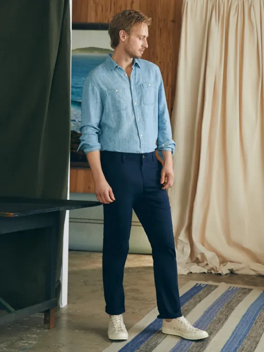 Men's%20Premium%20Navy%20Blue%20Gabardine%20Pant%20-%20Image%204