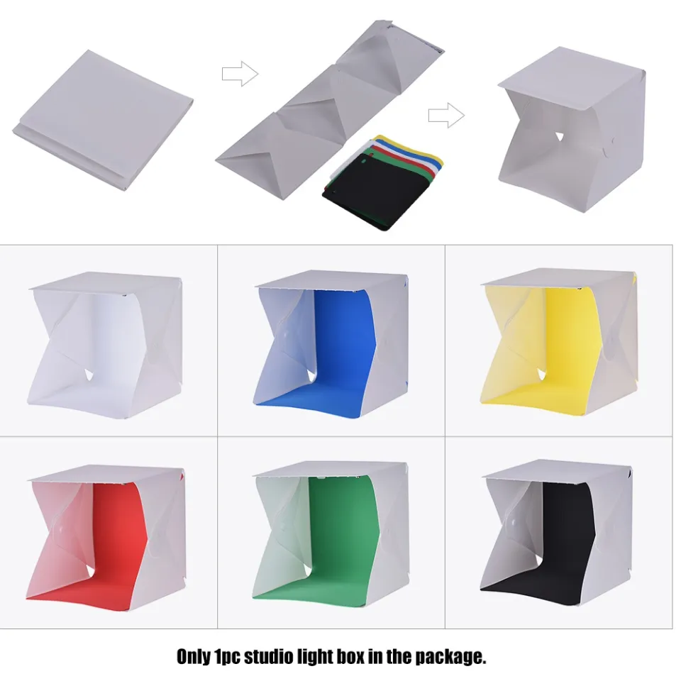 Portable DIY LED Studio Light Box Tent Kit Mini Foldable Photo - Main Image