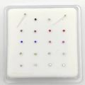 925 sterling silver 1.5mm Nose Stud Tiny nose pin piercing nariz jewelry 20pcs/pack.