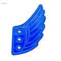 4xKids Foils Shoes Sneaker Angel Wings Shoes Accessories Blue. 