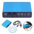 【3C VictoryEagle】USB Card 5.1/7.1 Channel Audio Controller Optical Sound Card External Audio Driver Card Converter for PC Desktop Sound Adapter（blue） sell. 