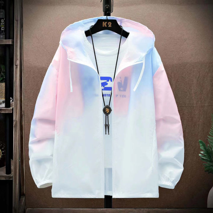 Ice Silk Breathable Coat Men's Summer Breathable Skin Clothing Men's and Women's Clothing Jacket Outdoor Cardigan Jacket