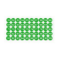 1 to 50 Number Stickers Consecutive Number Stickers 1 Inch Self-Adhesive Decal for Indoor and Outdoor Waterproof Labels Number Inventory Stickers for Inventory Storage Classification. 
