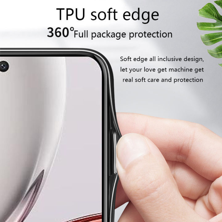 Biruiqu%20For%20Honor%20X9D%20Starry%20Colorful%20Tempered%20Glass%20Back%20Soft%20Silicone%20Edge%20Case%20Cover%20-%20Image%203