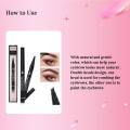 HANDAIYAN Waterproof Eyeshadow Pen Eyeliner Eyebrow Pencil EYEBROW ENHANCING PEN WATERPROOF -05 BLACK). 