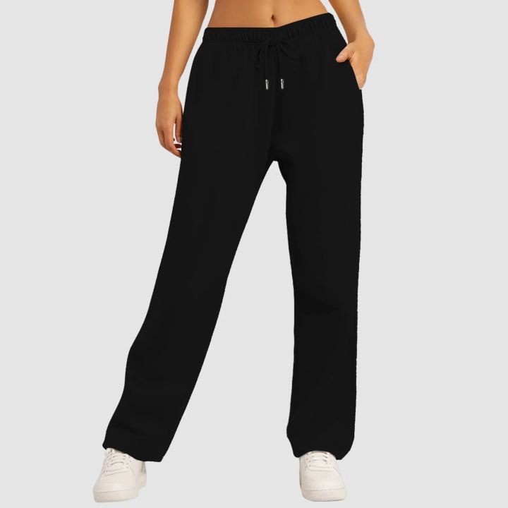 Wide%20Leg%20Pants%20For%20Women%E2%80%99S%20Fleece%20Lined%20Sweatpants%20Straight%20Pants%20Bottom%20All-Math%20Plain%20Fitness%20Joggers%20Pants%20Travel%20Basic%20-%20Image%203