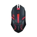 One Hand RGB Gaming Keyboard and Backlit Mouse Combo,USB Wired Rainbow Letters Glow Single Hand Mechanical Feeling Keyboard with Wrist Rest Support, Gaming Keyboard Set for Game. 