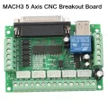5-Axis MACH3 STEPPER Motor Driver MACH3 5 Axis Stepper Motor Driver CNC Breakout Board For CNC Machine 3D Printers DIY Adapters. 