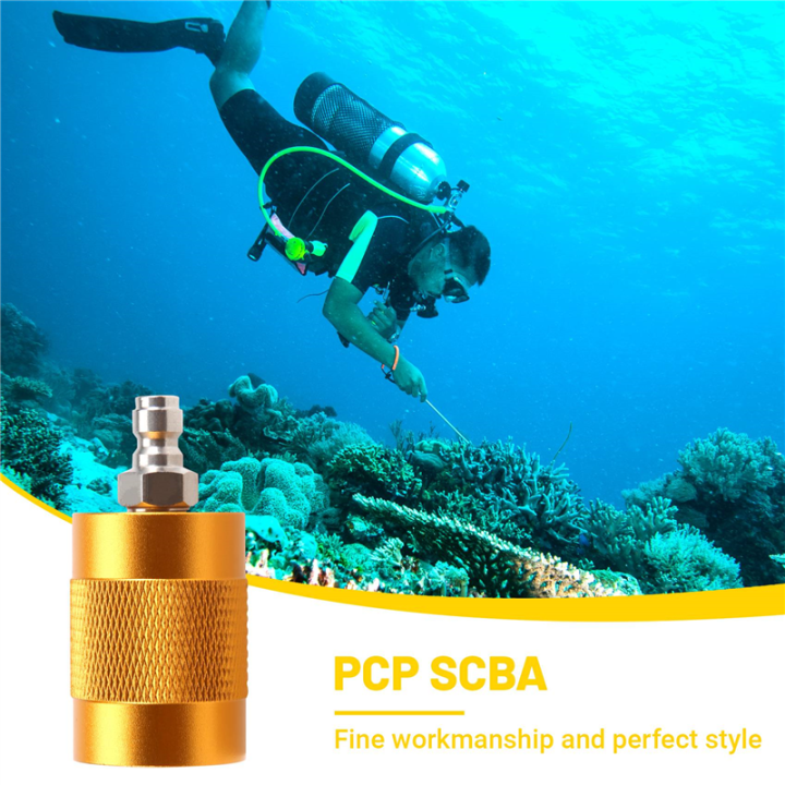 PCP%20SCBA%20Filling%20Valve%20Station%20Charging%20Kit%20Adapter%20To%20G5/8%20or%205/8BSPP%20DIN%20Adaptor%20300%20Bar%20W/8Mm%20Quick%20Disconnect,Male%20-%20Image%204