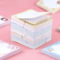 Dabu note paper in cute multi-colored checkered rabbit square shape. 