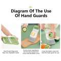 Portable 5 In 1 Mandoline Slicer Kitchen Chopper Multipurpose Vegetable Cutter Slicer.