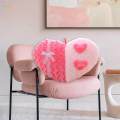 Cute Throw Pillow Heart Shaped Cushions Throw Home Decor Decorative Pillow for Wedding Bedroom. 
