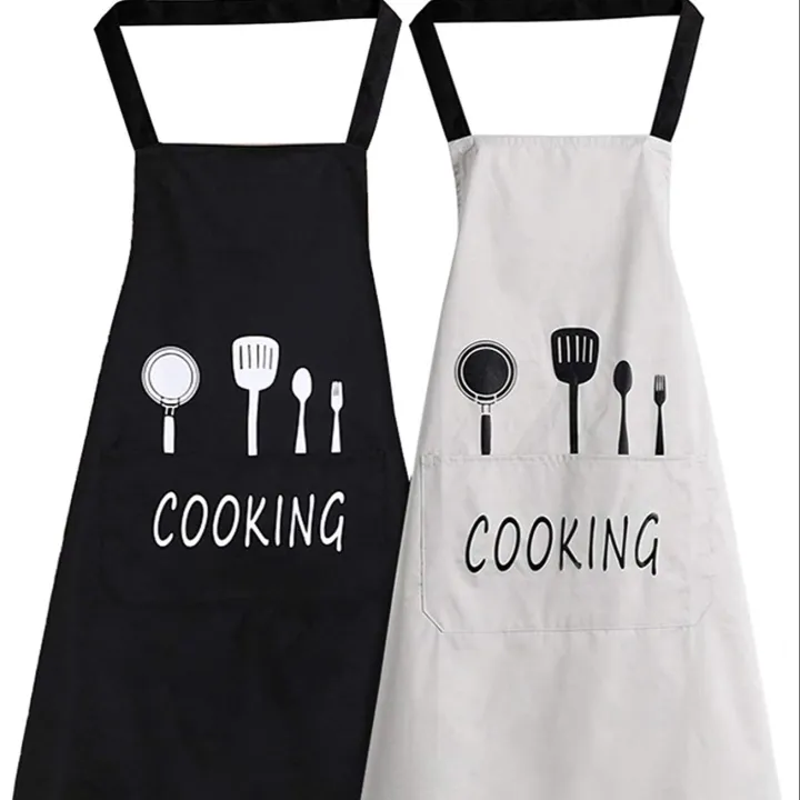 Kitchen%20apron%20waterproof%20oil-proof%20apron%20for%20woman%20adjustable%20home%20cooking%20bib%20with%20pocket%20hand-wiping%20clean%20tool%20accessory%20-%20Image%203