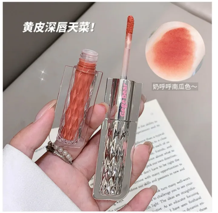 🐻 Gegebear 2 in 1 Colorful Double Head Water Lip Glaze with Matte ...