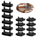 Bed Slat Plastic Holders Caps Fixings Centre Ends Middle 2 Pins Sides Replacement 55mm Black.