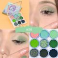 DIKALU 9 Colors Makeup Party Eyeshadow Pallete Shiny Purple Eye Shadow Palette Brown Shimmer Glitter Matte Shades Neon Pigments Loser Lione. 