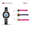 CURREN 9072 Watches for Women Luxury Brand CURREN Elegant Thin Quartz Wristwatch with Stainless Steel Simple Female Clock - Black And Rose Gold. 