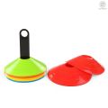 O&G 15pcs Agility Disc Cone Set Multi Sport Training Space Cones with Plastic Stand Holder for Soccer Football Ball Game Disc Mini Training Cones Field Markers. 