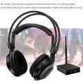 RF 350m Ultra Low Bass 10pcs Classical Silent Disco Wireless Headphones with 2 Transmitters- For DJ Music Pary Club Meeting.