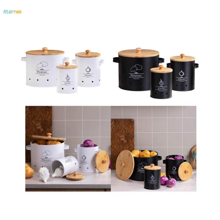 3Pcs%20Potato%20Onion%20Garlic%20Pot%20Vegetable%20Storage%20Tin%20Breathable%20Metal%20Box%20-%20Image%205