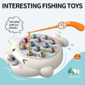 Cute Seal Fishing Plate Magnetic Fishing Toy without Battery Parent-child Interaction to Cultivate Hands-on Ability.