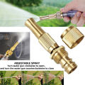 Copper High Pressure Sprinkler Sprayer Hose Pipe Nozzle Spraying Head Garden Irrigation Fitting. 