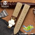 Crocodile leather strap for Longines Omega Rossini Citizen Tissot seagull strap men women butterfly class watch chain 16/18/20mm.