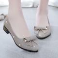 SONDR Spring Bow Flats Shoes Woman Butterfly-Knot Ballets OL Office Shoes Pointed Toe Shallow Slip On Foldable Ballerina.