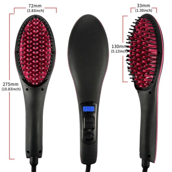 Hair straight brush - black - Bix Super Shop